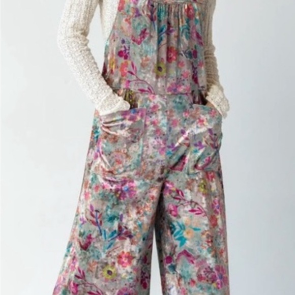 NATURAL LIFE Pants - NATURAL LIFE Multicolor Floral Jumpsuit